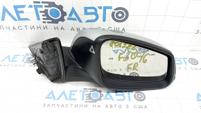 Зеркало боковое правое в сборе BMW 3 F30 4d 13-18 usa 5 пинов, крепление мат, поворотник, BSM, автоскладывание, серебро, тычка