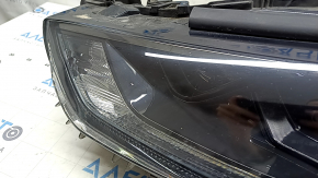 Фара передняя левая Toyota Highlander 21-26 LED+LED DRL темная