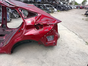 Aripă spate stânga Toyota Venza 21-24 roșie, pe caroserie, încrețită