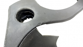Ornamente bord inferioare Toyota Highlander 20-22 piele neagră, pentru ecran de 8", cu protecție la rupere
