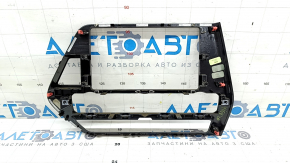 Накладка передней панели центральная Toyota Highlander 20-26 черный глянец под 8" дисплей, царапины