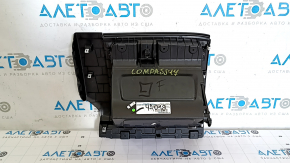 Перчаточный ящик, бардачок Jeep Compass 17-21 черный, 2 части, царапины
