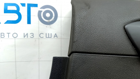 Placă uși spate dreapta Toyota Highlander 20-22 cu cortină, piele neagră, inserție neagră, cotiera piele neagră, zgârieturi, pentru curățare