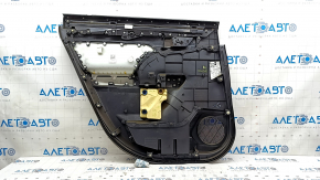 Placă uși spate dreapta Toyota Highlander 20-22 cu cortină, piele neagră, inserție neagră, cotiera piele neagră, zgârieturi, pentru curățare