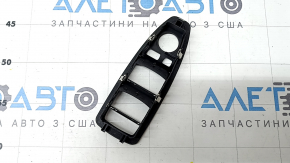 Накладка управления стеклоподъемником передним левым BMW 3 F30 12-18 черная под автоскладывание, царапины