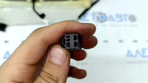 Tapițerie pernă scaun șofer BMW 3 F30 12-18 piele cu cusături gri negru, încălzită, sport, uzată, zgârieturi
