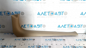 Ornamente prag interior față dreapta Nissan Pathfinder 13-16 bej, tip 2, zgârieturi