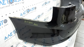 Бампер задний голый Audi A6 C7 16-18 рест s-line под парктроники, без заглушки, графит, примятости, царапины, надломаны крепления