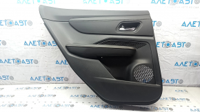 Обшивка двери карточка задняя левая Nissan Ariya 23-26 кожа черная, вставка кожа черна, подлокотник кожа черная