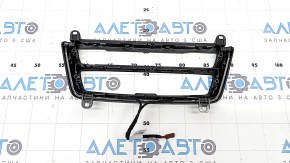 Ornamente panou frontal central inferior BMW 3 F30 12-18 negru lucios cu iluminare din spate, zgârieturi