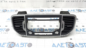 Decorat panou frontal cu deflectoare pentru conducte de aer Kia Sportage 17-19 pentru display de 5".