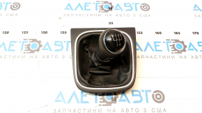 Ручка МКПП с накладкой шифтера VW Jetta 11-14 USA дорест, черн, потерта