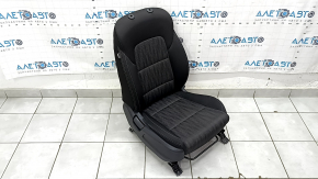 Пассажирское сиденье Kia Sportage 17-19 без airbag, механическое, ткань черная, LX, серая строчка, под химчистку
