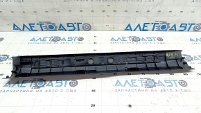 Ornamente prag ușă față stânga Lexus NX200t NX300 NX300h 15-21 negru, cromat, zgârieturi