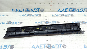 Ornamente prag ușă față dreapta Lexus NX200t NX300 NX300h 15-21 negru, cromat, zgârieturi