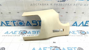 Накладка передней панели левая Lexus NX200t NX300 NX300h 15-21 кожа бежевая, без дефлектора