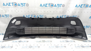 Нижняя решетка переднего бампера Toyota Prius V 15-17 без ПТФ, черный глянец