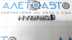 Эмблема надпись "Hybrid" двери багажника Toyota Rav4 19-24