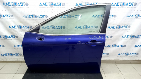 Дверь в сборе передняя левая Toyota Camry v70 18-23 keyless, синий 8W7, примятость