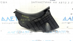 Накладка передней стойки правая нижняя Toyota Rav4 19-24 черная, потертое