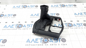 Накладка шифтера КПП Toyota Rav4 19-24 черная, с чехлом, потерта