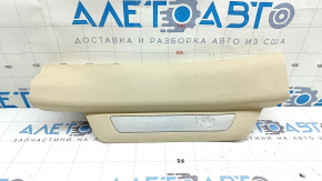 Накладка порога задняя левая Lexus RX350 RX450h 10-15 бежевая, с хромированной накладкой, тычки на хроме