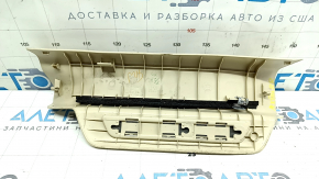 Накладка порога задняя правая Lexus RX350 RX450h 10-15 бежевая, с хромированной накладкой, царапины