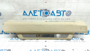 Ornamente prag ușă față stânga Lexus RX350 RX450h 10-15 bej, cu ornamente cromate, zgârieturi