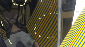 Capotă neagră Volvo XC90 16-23 aluminiu, alb 707, cu zgârieturi