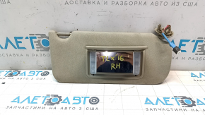 Козырек правый Acura TLX 15-17 беж, без крючка