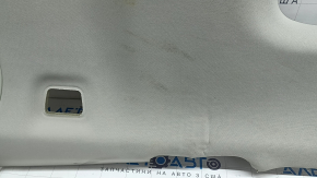 Обшивка потолка Volvo XC90 16-23 под панораму, под 3 ряд, с сетками динамиков, серая, под химчистку, заломы, оторваны крепления