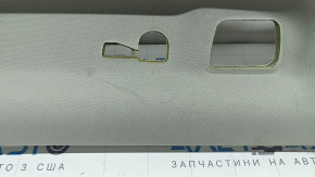 Обшивка потолка Volvo XC90 16-23 под панораму, под 3 ряд, с сетками динамиков, серая, под химчистку, заломы, оторваны крепления