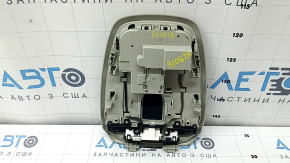 Плафон освещения передний Volvo XC90 16-23 под люк, серый, царапины