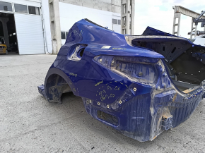 Четверть крыло задняя левая Toyota Camry v70 18-24 без BSM, на кузове, синий 8W7 после ремонта