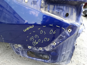 Четверть крыло задняя левая Toyota Camry v70 18-24 без BSM, на кузове, синий 8W7 после ремонта