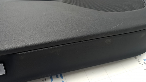 Ornamente ușă față stânga Volvo XC90 16-22 piele neagră, cotiera și inserție piele neagră, mulaje mesteacăn, Bowers & Wilkins, pentru curățare, zgârieturi