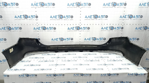 Бампер задний голый верхняя часть Volvo XC90 16-19 без автопарковки, черный, царапины, трещина