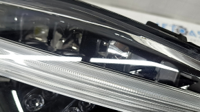Фара передняя правая в сборе Volvo XC90 16-18 LED, песок, трещины в стекле, сломано крепление