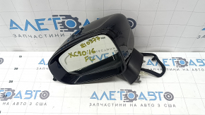 Зеркало боковое левое в сборе Volvo XC90 16-24 14+4 пинов, поворотник, подогрев, автозатемнение, BSM, камера, черное