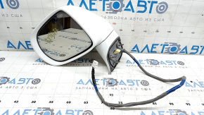 Зеркало боковое левое в сборе Lexus RX350 RX450h 10-15 15 пинов, автозатемнен, поворотник, подсветка, белое