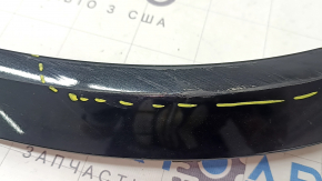 Ornamente arc aripă stângă față Volvo XC90 16-23 negru, zgârieturi, ghidaj rupt