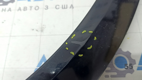 Ornamente arc aripă stângă față Volvo XC90 16-23 negru, zgârieturi, ghidaj rupt