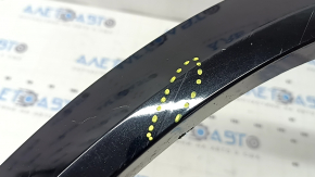Ornamente arc aripă stângă față Volvo XC90 16-23 negru, zgârieturi, ghidaj rupt