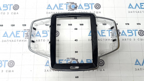 Ornamente frontale cadru monitor Volvo XC90 16-23 negru lucios, zgârieturi