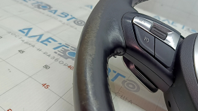 Руль в сборе BMW 4 F32/33/36 14-20 кожа черная, с подогревом, M Sport, с airbag, с кнопками, с лепестками, потертый, царапины