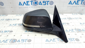 Зеркало боковое правое в сборе BMW 4 F32/33/36 14-20 5 пинов, поворотник, подогрев, Shadow-Line, графит, царапина