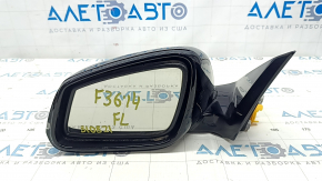 Зеркало боковое левое в сборе BMW 4 F32/33/36 14-20 5 пинов, поворотник, подогрев, Shadow-Line, графит, потерто