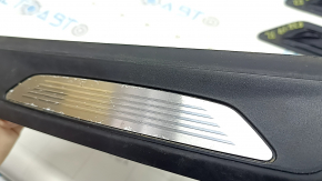 Ornament prag ușă față stânga exterior BMW 4 F36 15-20 Gran Coupé, negru cu inserție cromată, M Sport