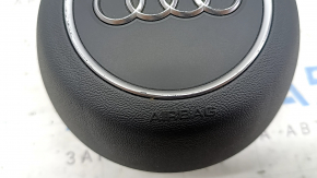 Подушка безопасности airbag в руль водительская Audi A5 F5 18-25 серая, потерт хром
