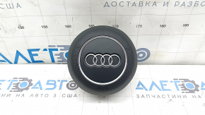 Подушка безопасности airbag в руль водительская Audi A5 F5 18-25 серая, потерт хром